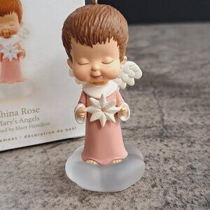 Hallmark Keepsake China Rose Mary's Angels Christmas Ornament, #22